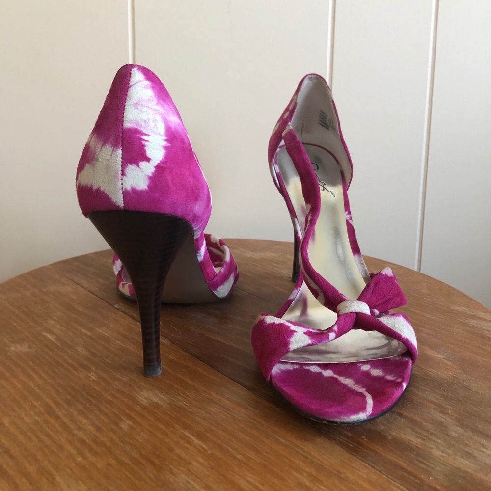 Carlos Santana the dye heels. Size 10
